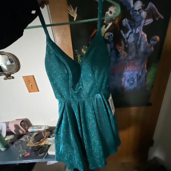 light blue sparkly dress - Picture 3 of 3